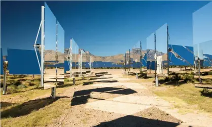  ?? Photograph: Alamy ?? Heliostats at the Ivanpah solar thermal power plant in California’s Mojave Desert. ‘The film’s attacks on solar and wind power rely on a series of blatant falsehoods.’