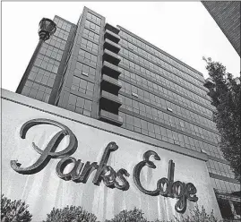  ?? [ERIC ALBRECHT/DISPATCH] ?? Parks Edge, which will be a pair of Arena District condo towers when completed