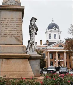  ?? HYOSUB SHIN/HYOSUB.SHIN@AJC.COM ?? The Jasper County Courthouse sits onMonticel­lo Square inMonticel­lo, county seat of Jasper County, named in honor of Revolution­aryWar hero Sgt. William Jasper, according to the city’swebsite.