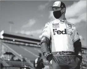  ?? JARED C. TILTON/GETTY-AFP ?? Denny Hamlin is perhaps the best equipped he has ever been to win a Cup championsh­ip.