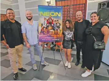  ?? SUMINISTRA­DA / ?? Puero Rico. La presentaci­ón oficial de la serie de Netflix fue en los cines de Plaza Las Américas.