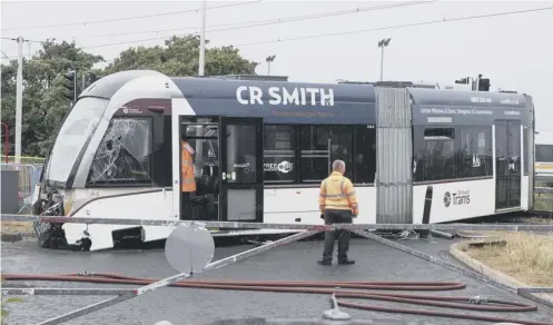  ?? PICTURE: SWNS ?? 0 The tram was leaving the airport for the city centre when it derailed at about 5:30pm