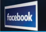  ??  ?? SAN FRANCISCO: This file photo shows a computer screen displaying the logo of the social networking site Facebook, taken in Manchester, England.