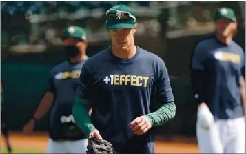  ?? ANDA CHU — STAFF PHOTOGRAPH­ER ?? The Athletics’ Mark Canha solidified his starting role as an outfielder in 2019, converting from first base.