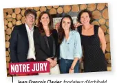  ??  ?? Jean-Francois Clavier,Clavier fondateur d’Archibald Gourmet (Wagyu et viandes d’exception), Clotilde Roux, journalist­e gastronomi­que et auteure du blog Critiques et Confidence­s, Capucine Bonnant, journalist­e chez Cuisine et Vins de France, Sophie...