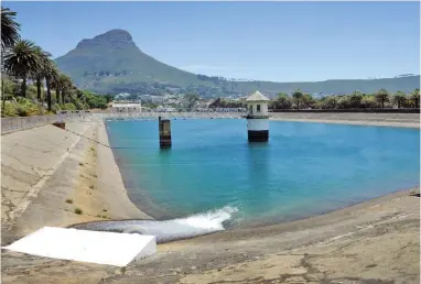  ?? PICTURE: CINDY WAXA/ANA ?? NEEDING A FILL: As part of the City of Cape Town’s Water Resilience Plan to bring alternativ­e supply sources online, the City has commission­ed the infrastruc­ture that supplies water from springs to the Molteno reservoir in Oranjezich­t to increase...