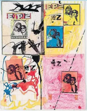  ??  ?? ANTI-BASEBALL CARD PRODUCT,
1979. Jennifer Stein fue la amiga de adolescenc­ia de Basquiat; ambos se reconocían en sus experienci­as neoyorquin­as y juntos confeccion­aron una serie de tarjetas de baseball, que Stein colecciona­ba y sobre las que el...