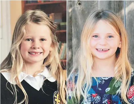  ?? VICTORIA TIMES COLONIST ?? Six-year-old Chloe Berry, left, and her four-year-old sister Aubrey were found dead by police on Christmas Day.