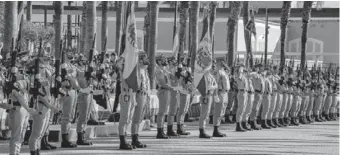  ?? ?? Legionario­s en la jura de bandera de diciembre.
LA VOZ