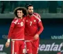  ??  ?? Omar Abdulrahma­n and Ali Mabkhout are among the nominees for the Golden Ball.
