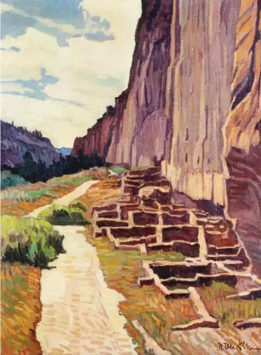  ??  ?? Robert Daughters (1929-2013), Long House Path Bandelier, oil on canvas, 18 x 24” Estimate: $3/5,000