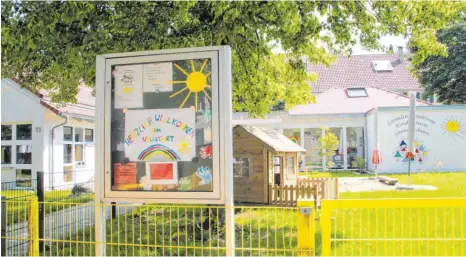  ?? FOTO: VERA ROMEU ?? Das Kinderhaus Sonnensche­in öffnet im eingeschrä­nkten Betrieb wieder.