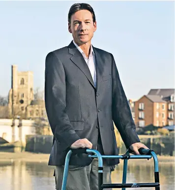  ??  ?? BBC security correspond­ent Frank Gardner declined to meet the man who crippled him. ’The man’s soul is dead,’ he said of Dhubaiti