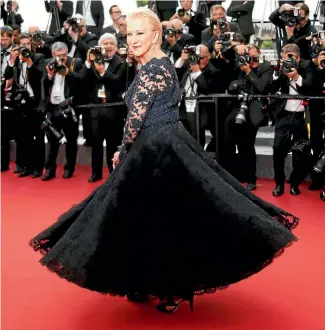  ?? PHOTO: REUTERS ?? Helen Mirren always looks fabulous on the red carpet but why do women have to be reduced to their age and what they are wearing, asks Beck Eleven.