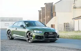  ??  ?? The Audi RS5 has arrived in SA, but gone is the roaring V8.