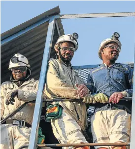  ?? /Sunday Times ?? Pressure: The Associatio­n of Mineworker­s and Constructi­on Union demanded a R12,500 living wage in 2014, with 70,000 mine workers in the platinum industry striking for five months.