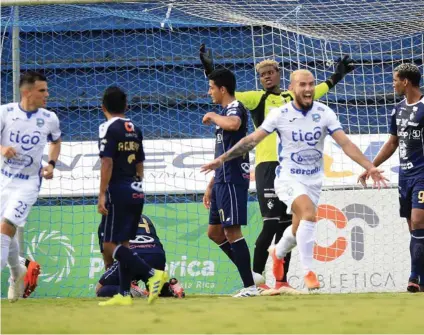  ?? RAFAEL PACHECO GRANADOS ?? Cano gritó con todo el primer gol de Jicaral en el torneo.