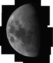  ??  ?? ▲ Figure 5: you can create a stunning Moon mosaic, but make sure you use the software in the correct order