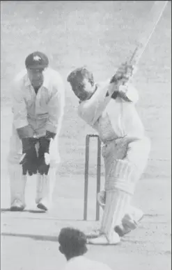  ?? ?? Kanhai drives John Gleeson during the Fourth Test (Source: Captains on a See-Saw/Phil Tressider [1969])