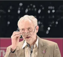  ?? LEON NEAL / AFP ?? El líder laborista, Jeremy Corbyn, el pasado lunes en Manchester