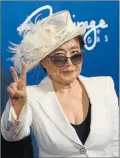  ??  ?? ICONO. Yoko Ono, presente.