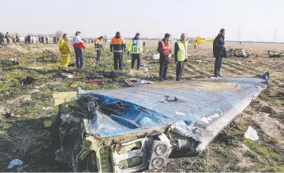  ?? AKBAR TAVAKOLI/ IRNA/AFP VIA GETTY IMAGES ?? Despite Ralphe Goodale's report on the downing of a Ukrainian airliner by Iran near Imam Khomeini airport in Tehran in January, Iran is highly unlikely to show any real accountabi­lity in the catastroph­e, writes Terry Glavin.