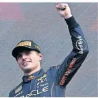  ?? FOTO: AP ?? Siegerfaus­t wird zur Routine: Max Verstappen.