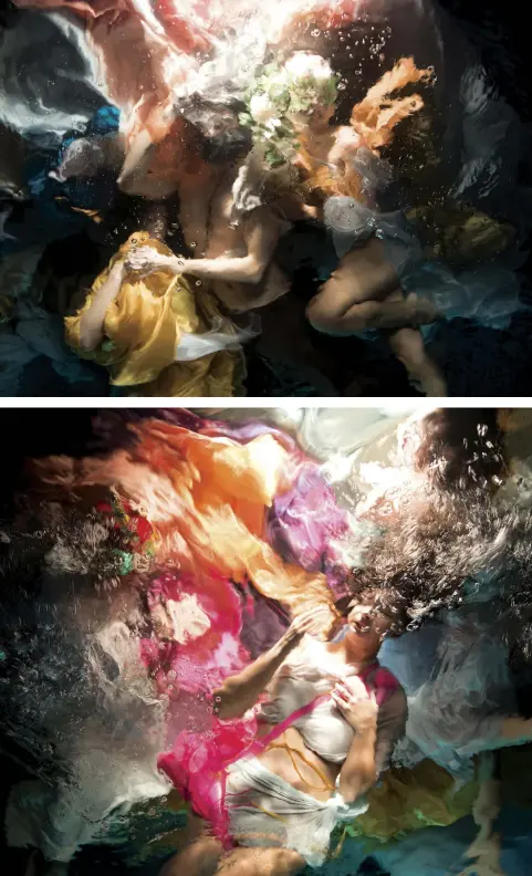  ??  ?? Top: “The Play of Angels”, Archival Pigment Print, Celestial Bodies Collection, 2015
Left: “If Ever I Dream”, Archival Pigment Print, Celestial Bodies Collection, 2015