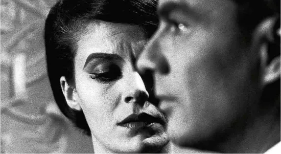  ?? Divulgação ?? Delphine Seyrig e Giorgio Albertazzi em cena de ‘O Ano Passado em Marienbad’, de 1961, dirigido pelo francês Alain Resnais