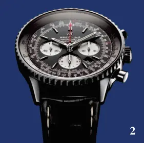  ??  ?? 2. Reloj Breitling Navitimer.
Breitling Navitimer watch.