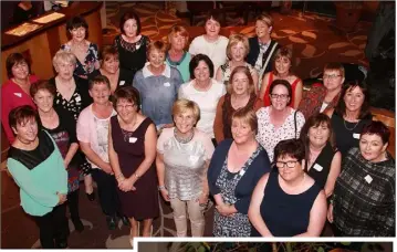  ??  ?? ABOVE: the Colaiste Bride class of 76 reunion’ RIGHT: Anna Murphy, Annette Cullen and Ger Courtney.