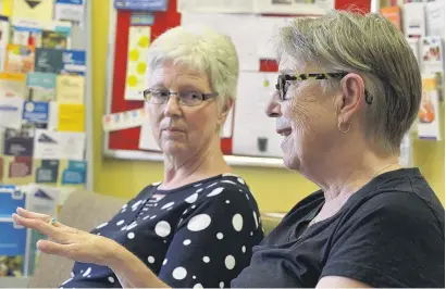  ?? PHOTO: GERARD O’BRIEN ?? Care for all . . . Carers’ Society Otago community worker Jackie Stewart and manager Susan Easterbroo­k.