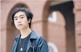  ?? STEVEN SENNE/AP ?? “I never realized how long and storied the history of Asians in America has been,” said Nicholas Sugiarto, of San Diego, California. The Dartmouth College student signed a petition calling on the school to establish an Asian American studies major.