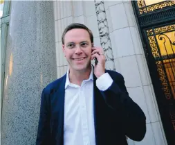  ?? PETER FOLEY / BLOOMBERG NEWS FILES ?? James Murdoch has been heavily criticized
for his handling of the hacking scandal.