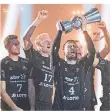  ?? FOTO: DPA ?? Im vergangene­n Jahr ging der Supercup an den THW Kiel.