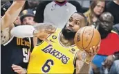  ?? ROBERT GAUTHIER Los Angeles Times ?? LAKERS star LeBron James prepares to shoot in Game 2 of the Western Conference finals Thursday.