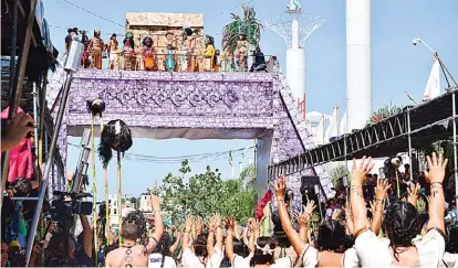  ?? CORTESÍA ?? El año pasado durante las fiestas patrias se recreó el espectácul­o que se presenta en Xcaret