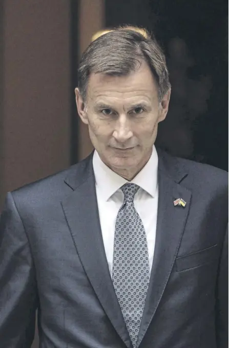  ?? ?? ← Chancellor Jeremy Hunt delivered the Autumn Statement last week