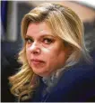  ?? AFP/Getty Images ?? Sara Netanyahu, wife of the prime minister, is accused of faking household expenses.