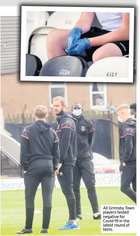  ??  ?? All Grimsby Town players tested negative for Covid-19 in the latest round of tests.