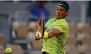  ?? ?? Rafael Nadal has Mueller-Weiss syndrome, which could hamper the latter stages of his career. Photograph: Gonzalo Fuentes/ Reuters