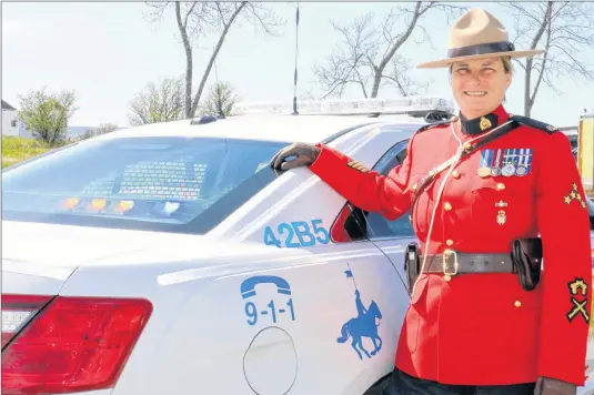  ?? CAROLE MORRIS-UNDERHILL ?? Staff-Sgt . Dianne Stairs, of the Windsor rural RCMP detachment, will be retiring July 2, 2018 after nearly 33 years on the force.