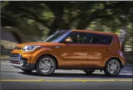  ?? BRUCE BENEDICT/TRIBUNE NEWS SERVICE ?? The 2017 Kia Soul Turbo is zippy corner to corner and around city streets.