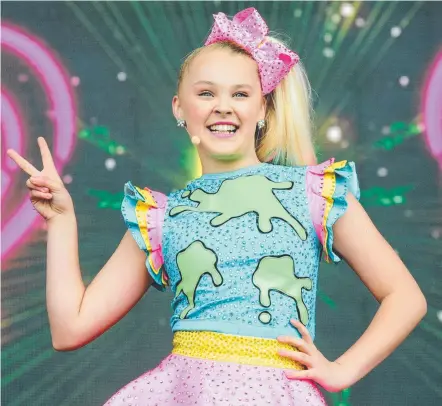  ?? Picture: GETTY IMAGES ?? Recording artist Jojo Siwa will perform at Sea World on July 2, the day after she rocks The Logies red carpet.