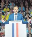  ?? FOTO: IMAGO ?? Präsidents­chaftskand­idat Emmanuel Macron ist vor allem bei jungen Wählern beliebt.