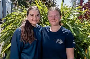  ?? SUPPLIED ?? Waitara High School head student Nicola Stanton, left, received an environmen­tal action in education award. She and sister Jessica, right, are applying for funding to expand the project.