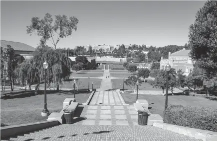  ?? Dreamstime/tns ?? A view of the Janss Steps and Quad at the University of California, Los Angeles.