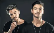  ??  ?? CHRISTMAS SONGS: Twins Brian and Andrew Chaplin of Locnville are on tour, but hope to break away for Christmas