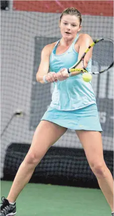  ?? FOTO: STROHMAIER ?? Anna Zaja (hier ein Archivfoto) erreicht beim Turnier in Stuttgart-Stammheim das Finale.