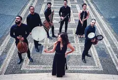  ?? FOTO: MOHAMMAD ABU SHUKAR ?? Die Syriab Band wird gemeinsam mit der Erfurter Nerly-Big-Band ein spannendes musikalisc­hes Experiment wagen.